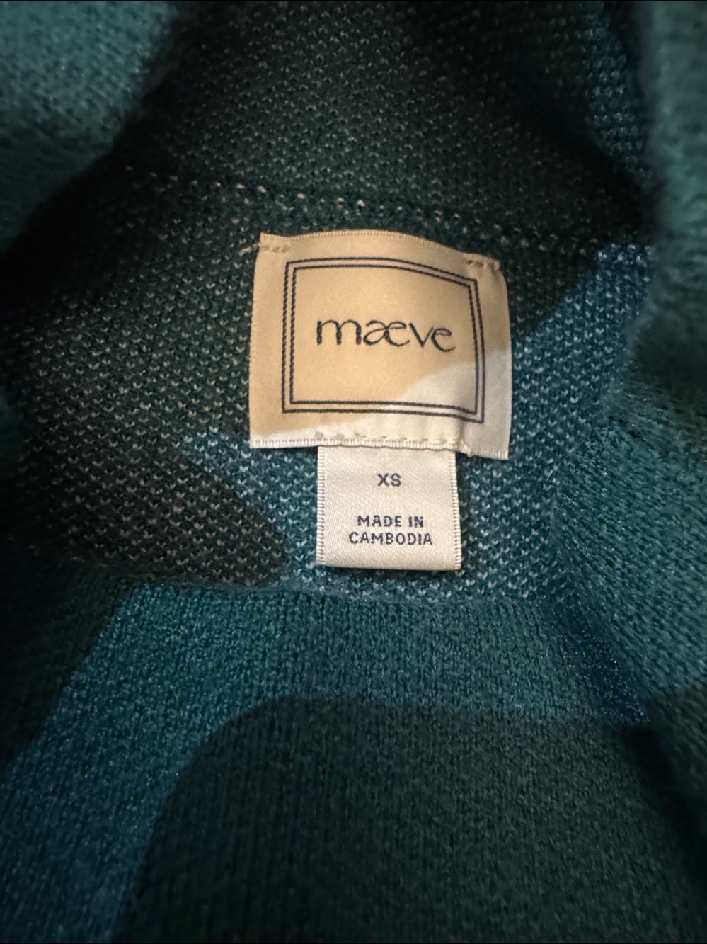 NWT Size XS (P2P 22")-Maeve CARYS Mock Neck Sweater Dachshund Dog Green (US$ 98) - Picture 7 of 16